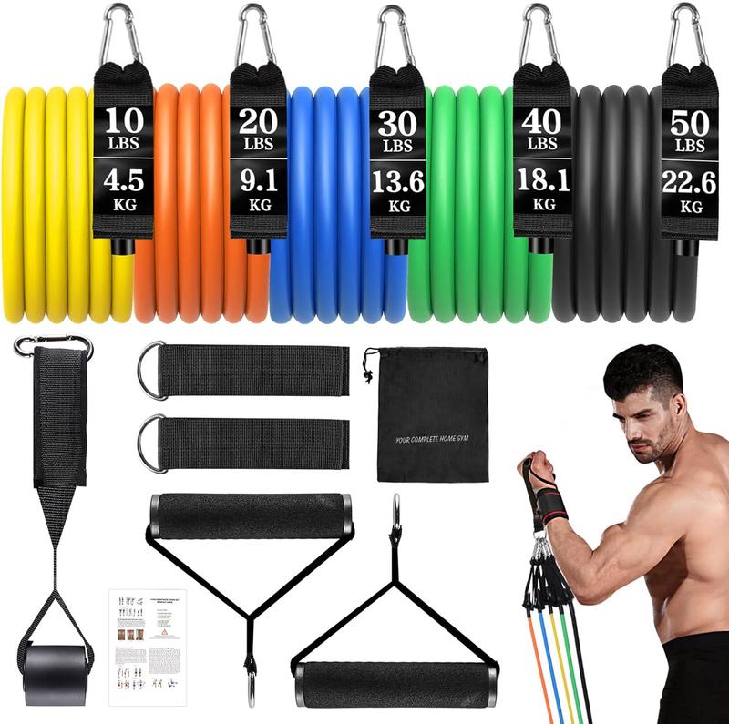 5 Pack Set Exercise Bands Resistance Bands Set 