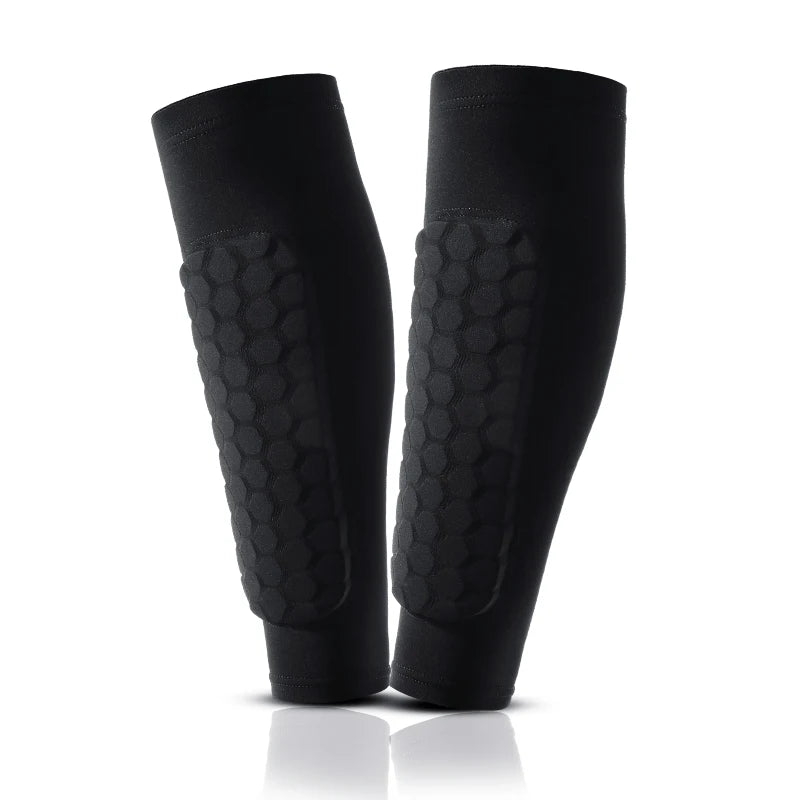 1Pcs Football Shin Guard Socks Sleeves with Foam,Calf Compression Sleeve Honeycomb Pads