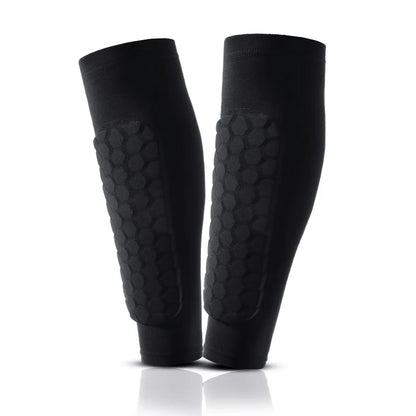 1Pcs Football Shin Guard Socks Sleeves with Foam,Calf Compression Sleeve Honeycomb Pads