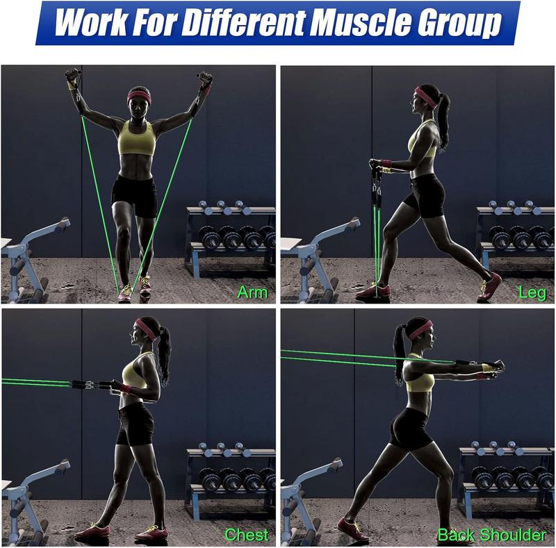 5 Pack Set Exercise Bands Resistance Bands Set 